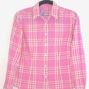 J. McLaughlin Cotton Plaid Button Down Shirt